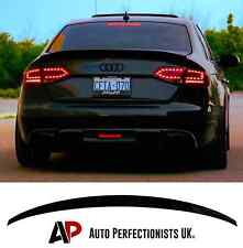 Audi A4 B8.5 Gloss Black Rear S4 Style Boot Lip Spoiler Wing FACELIFT 2012-16