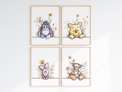 Winnie the pooh wall - pooh, art