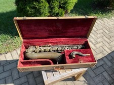 Vintage 1936 1937 Series 1 Art Deco The Buescher Tenor Saxophone Sax W/ Case