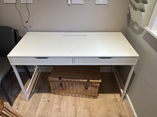 Ikea white desk with drawers - ikea,