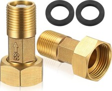 2 Pcs Brass Pipe Fittings