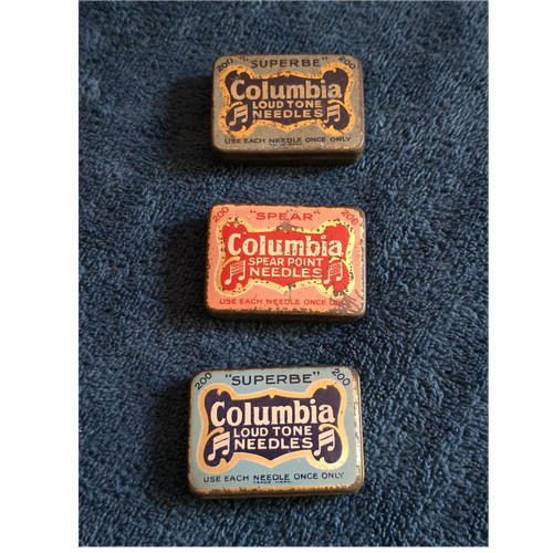 Columbia gramophone needle - 3x,
