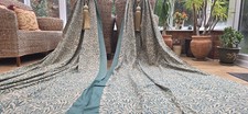 VINTAGE WILLOW  BOUGH CURTAINS  109" DROP BY 56" WIDTH