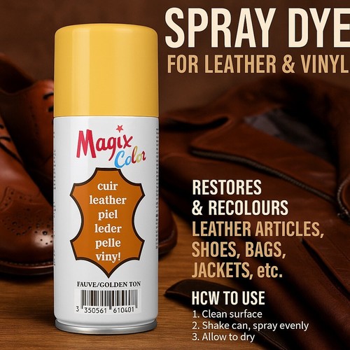 Magix leather vinyl dye spray - vinyl,