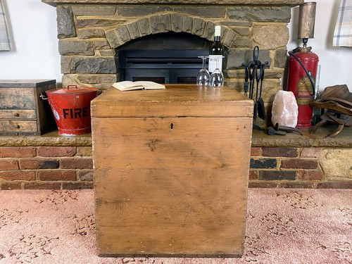 Old antique pine chest - old,