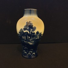 Royal Doulton Blue Flambe Vase