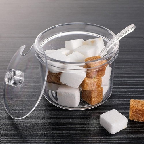 With spoon and lid - with,