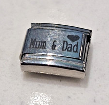 Mum & Dad Charm Link 9mm Fits