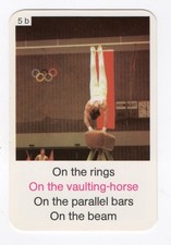 Sport Card Gymnastics - Vaulting Horse