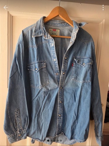 90s vintage levi denim - vintage, shirt