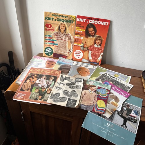 Bundle vintage knitting - of,