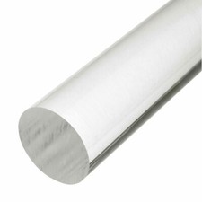 Clear Acrylic Rod Perspex Round Circular Bar 12" Long 2mm to 50mm Diameter PMMA