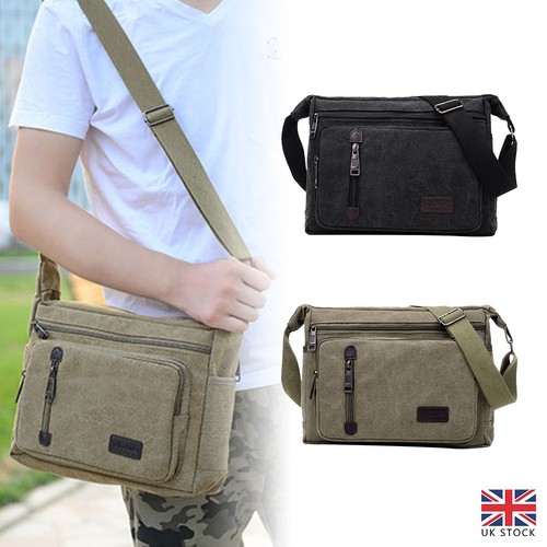 Men canvas shoulder - shoulder, bag