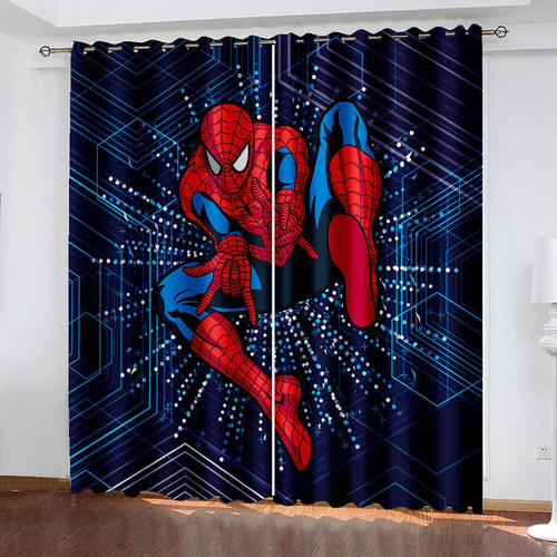 Spiderman decor curtains - 05,