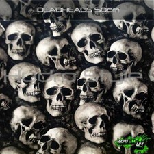 ROLLED - DEADHEADS Hydrographics Film Hydro Dipping Graphic Dip UK Skulls