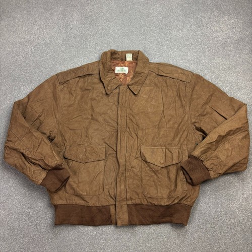 Leather flying jacket - adult, x