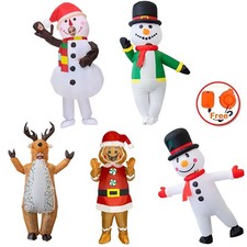 Christmas Inflatable Fancy Dress Costume Adult Unisex Funny Outfit Costume Suit