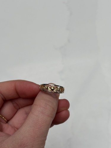 Gold and silver colored - and,