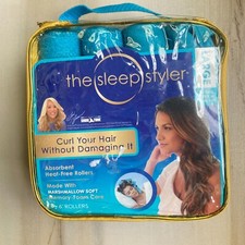Sleep Styler shark tank heat free overnight hair rollers LARGE for long hair