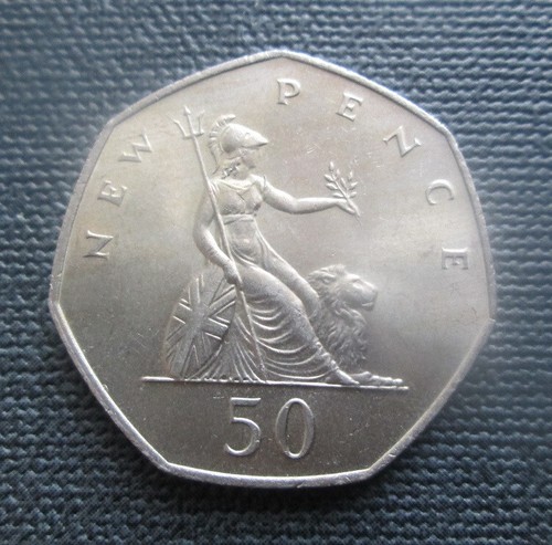 1977 britannia 50p - uk, fifty