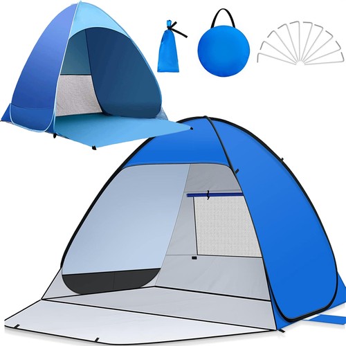 Pop beach tent - up,