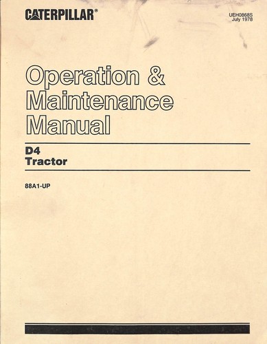 Caterpillar tractor 1978 - caterpillar,