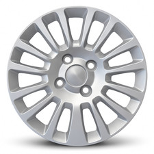 Set 4 Copricerchi 15 '' Pollici Per Fiat Punto Evo Coppe Copri Ruota Grigi