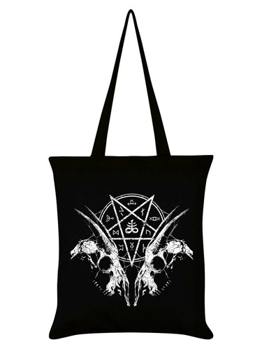 Goat skull pentagram black - goat,