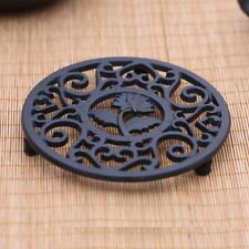 Round Silicone  Trivet Tea Pot Sauce Pan Stand 132mm Antique Style TopProtecto