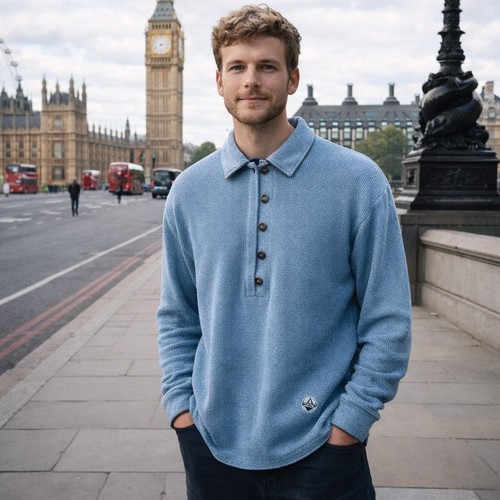 Blue willis men - willis, knitted