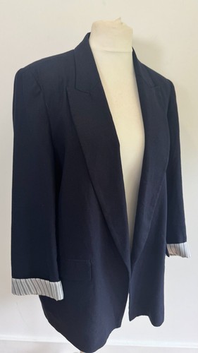 Zara linen blend - blend, navy