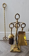 Solid Brass Fire Companion Set