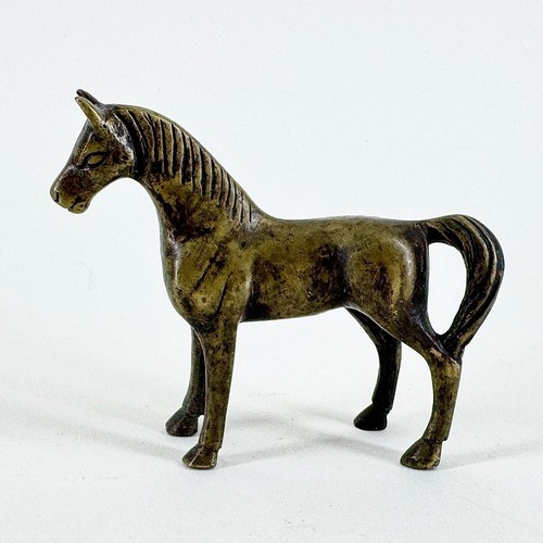 Vintage cast bronze horse - vintage,