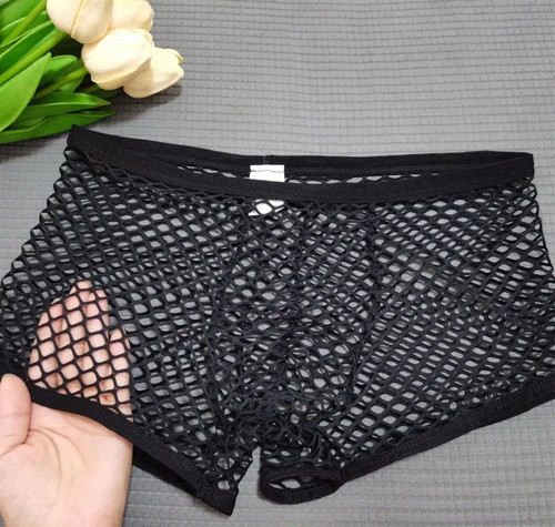 New men sexy black fishnet - new,