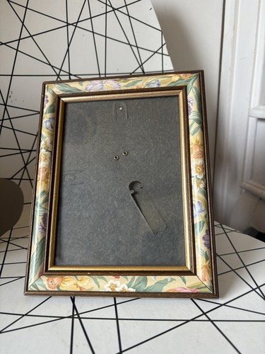 Vintage floral wooden picture - floral,