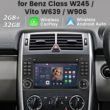 For Mercedes A/B Class W169 W245 Car Stereo CarPlay Radio GPS Sat Nav WIFI DAB+