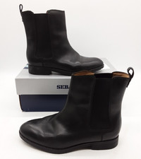 Sebago 'Nashoba' Black Leather