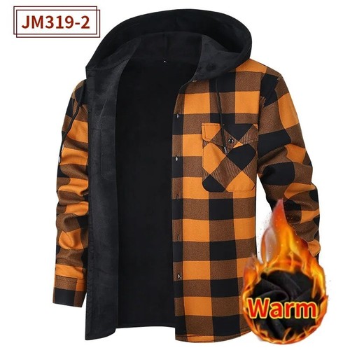 Mens hooded lumberjack plaid - hooded,