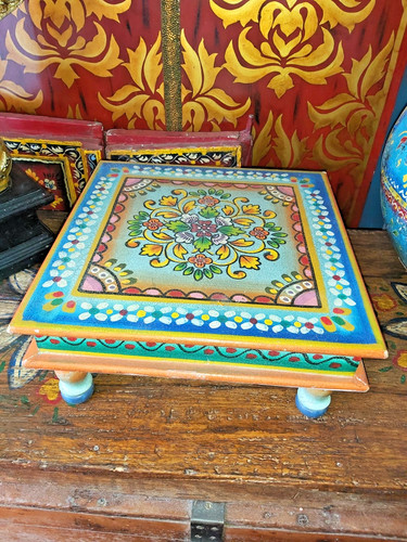 Hand painted small wooden - painted,