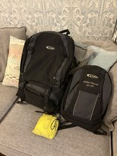 Gelert Global Travel Backpack  55L With Detachable 15L Daypack, Black