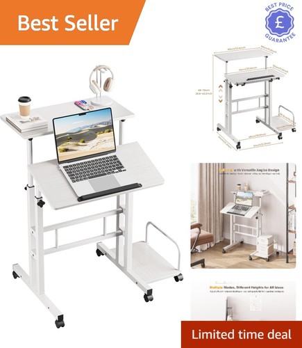 Stylish rolling laptop stand - rolling,