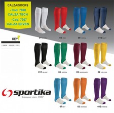 10 Calzettoni no logo SPORTIKA Mod. TECH/ SEVEN x Volley Calcio Training Complet