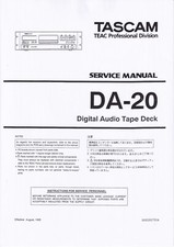 Service manual for Tascam