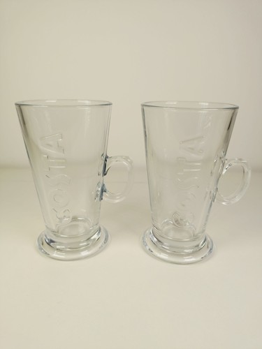 Costa brand latte glasses pair - costa,