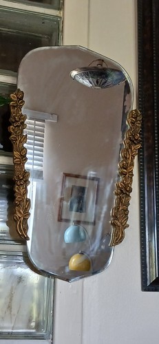 Art deco barbola wall mirror - barbola,
