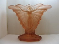 Art Deco Walther & Söhne Schmetterling Butterfly Papillon Lady Vase with frog
