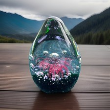 Vintage Tall Teardrop Glass