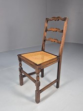 Vintage Oak Dining Chair Cane