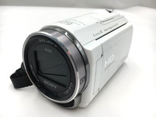 Sony HDR-CX535 Handycam White HD Video Camera 32GB Internal Memory Tested Works