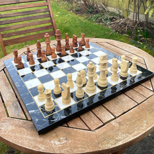Wooden chess set - wooden,